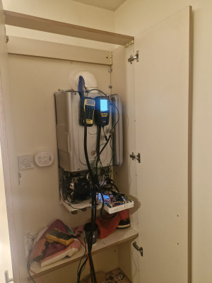 Testing of boiler function during Service/repair on a vokera vision,  Carrickmacross, EPC Plumbing & Heating, Monaghan, Ireland