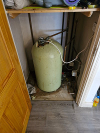 Old defunct cylinder in need of replacement by EPC Plumbing & Heating, Monaghan, Meath & Dublin, Ireland